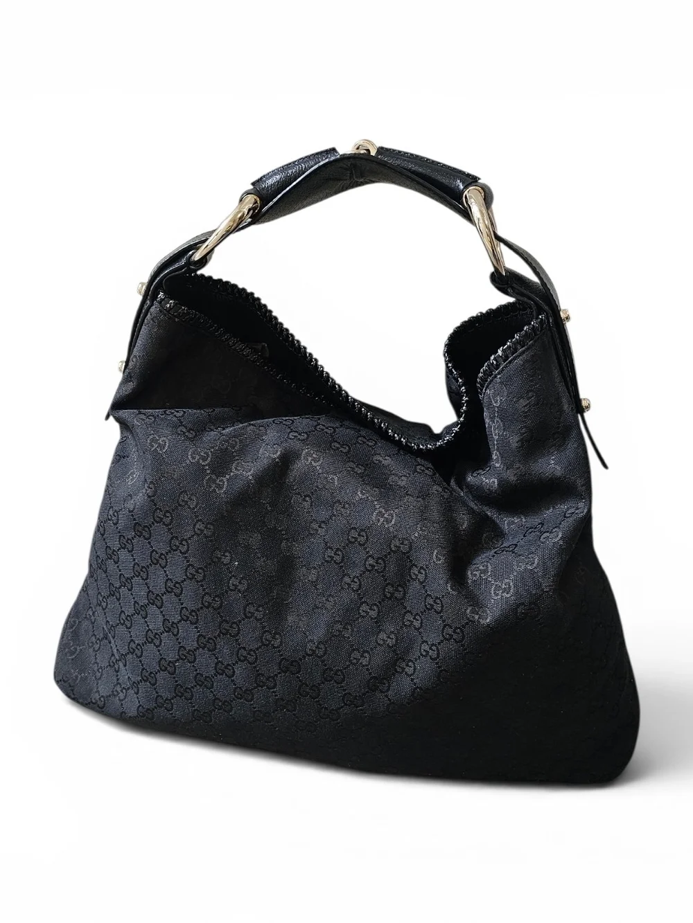 Gucci GG Black Shouder hobo Bag